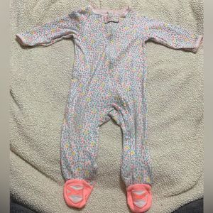 Carters 9 Month floral Onsie with ballet feet